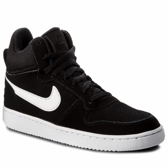 nike court borough mid black